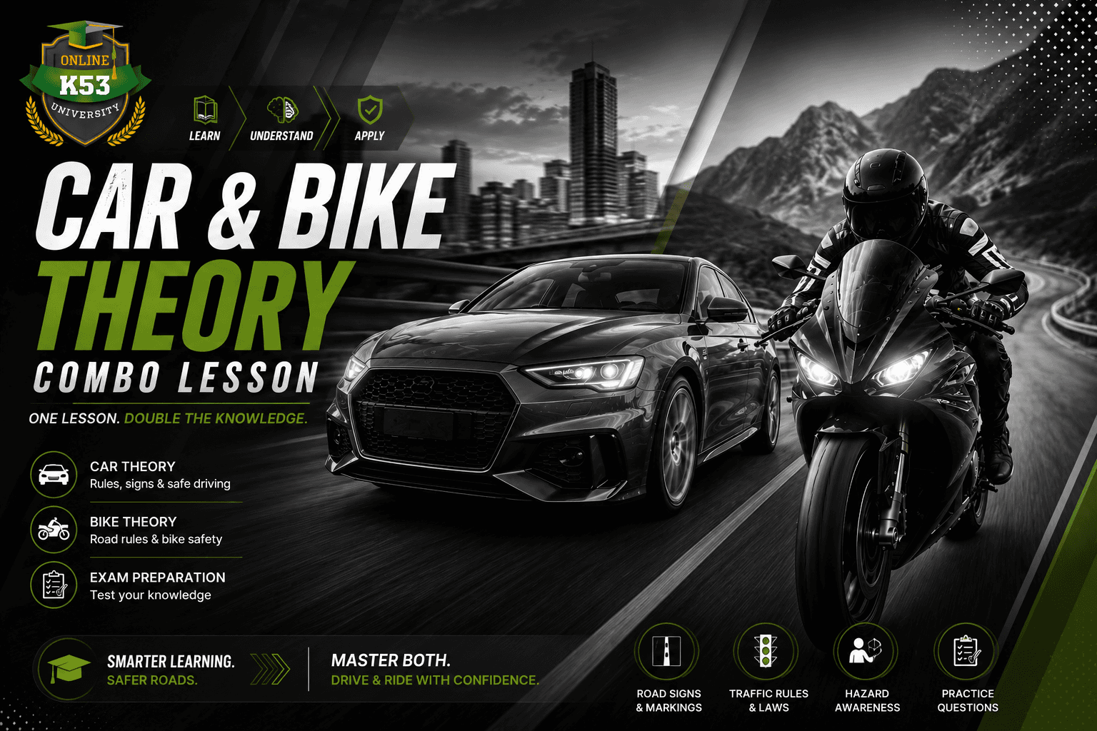Car & Motorcycle Bundle (Code 2 + Code 1)